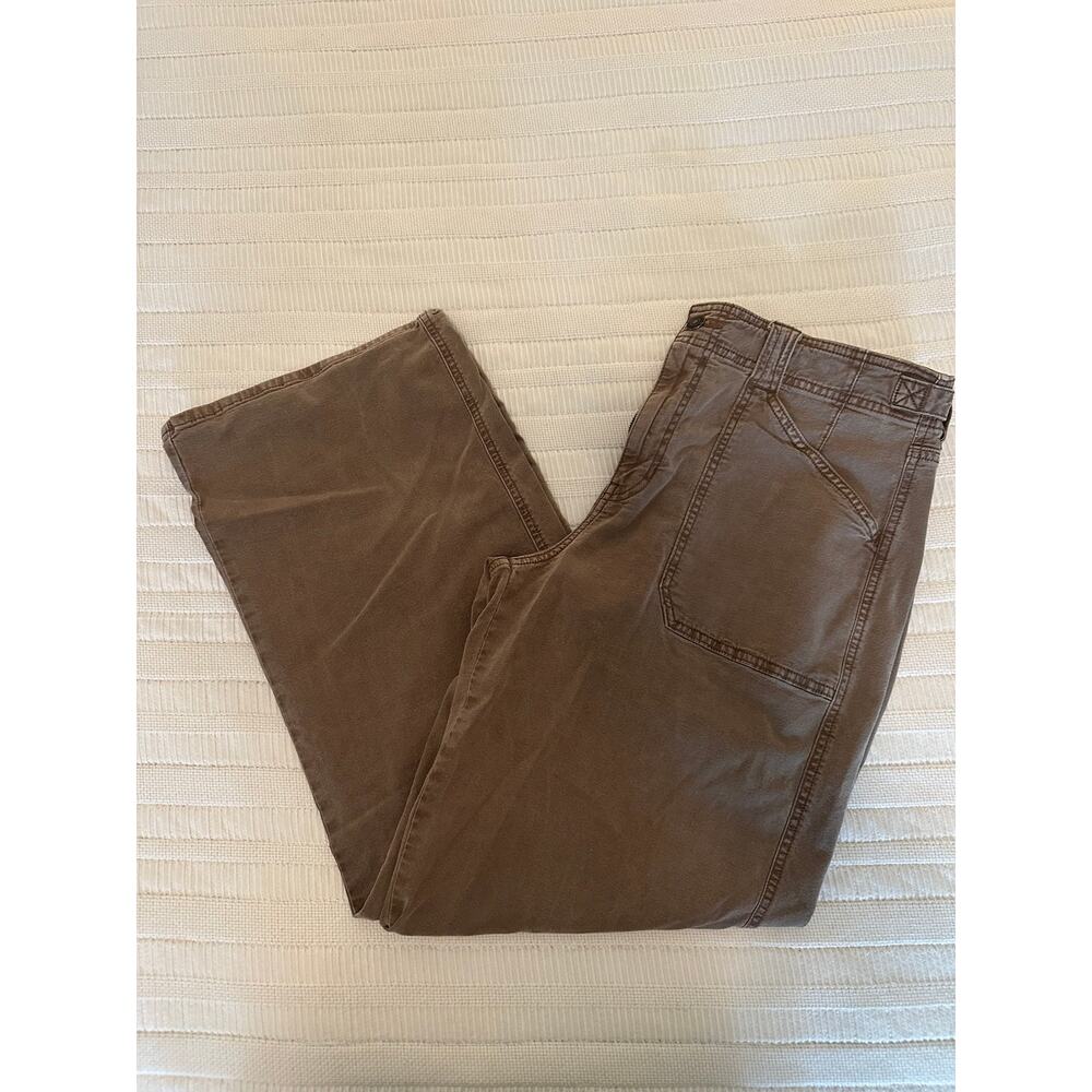 American Eagle 14 Stovepipe Wide Leg Cargos - Picture 2 of 5